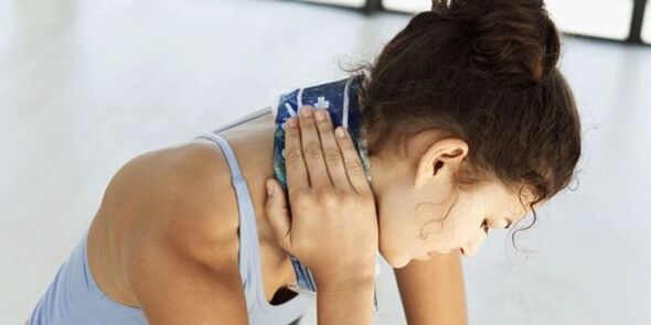 compress for the treatment of cervical osteochondrosp